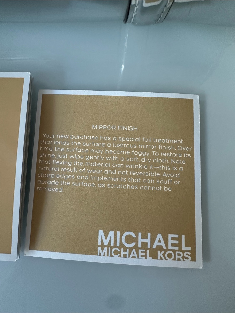 Michael Kors travel crossbody or handbag, silver, mirror finish,new with tag - Picture 9 of 16
